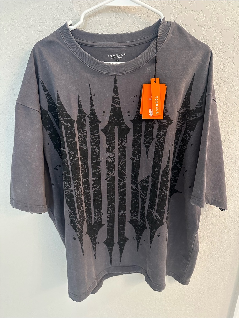 NWT - Men’s YoungLA Gray Short Sleeve Graphic Tee (XXL) - Picture 2 of 4